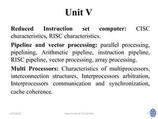 CS304PC:Computer Organization and Architecture Session 31 ...