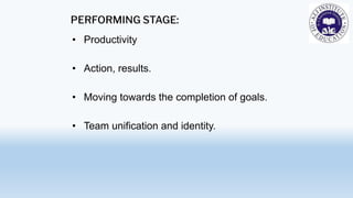 Team Unification understanding teams stages in school for teachers | PDF