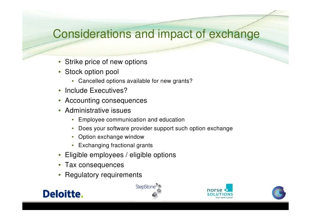 Cash settlement feature for employee stock options