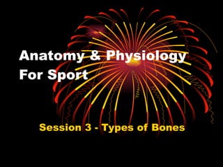 Anatomy & Physiology For Sport Session 3 - Types of Bones 