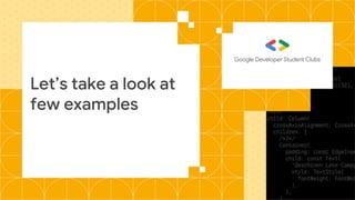 Let’s take a look at
few examples
 