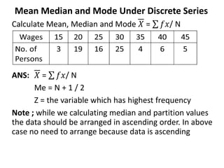 Mean, median & mode 1 | PPT