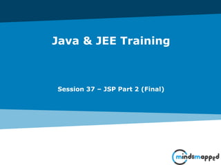Java & JEE Training
Session 37 – JSP Part 2 (Final)
 