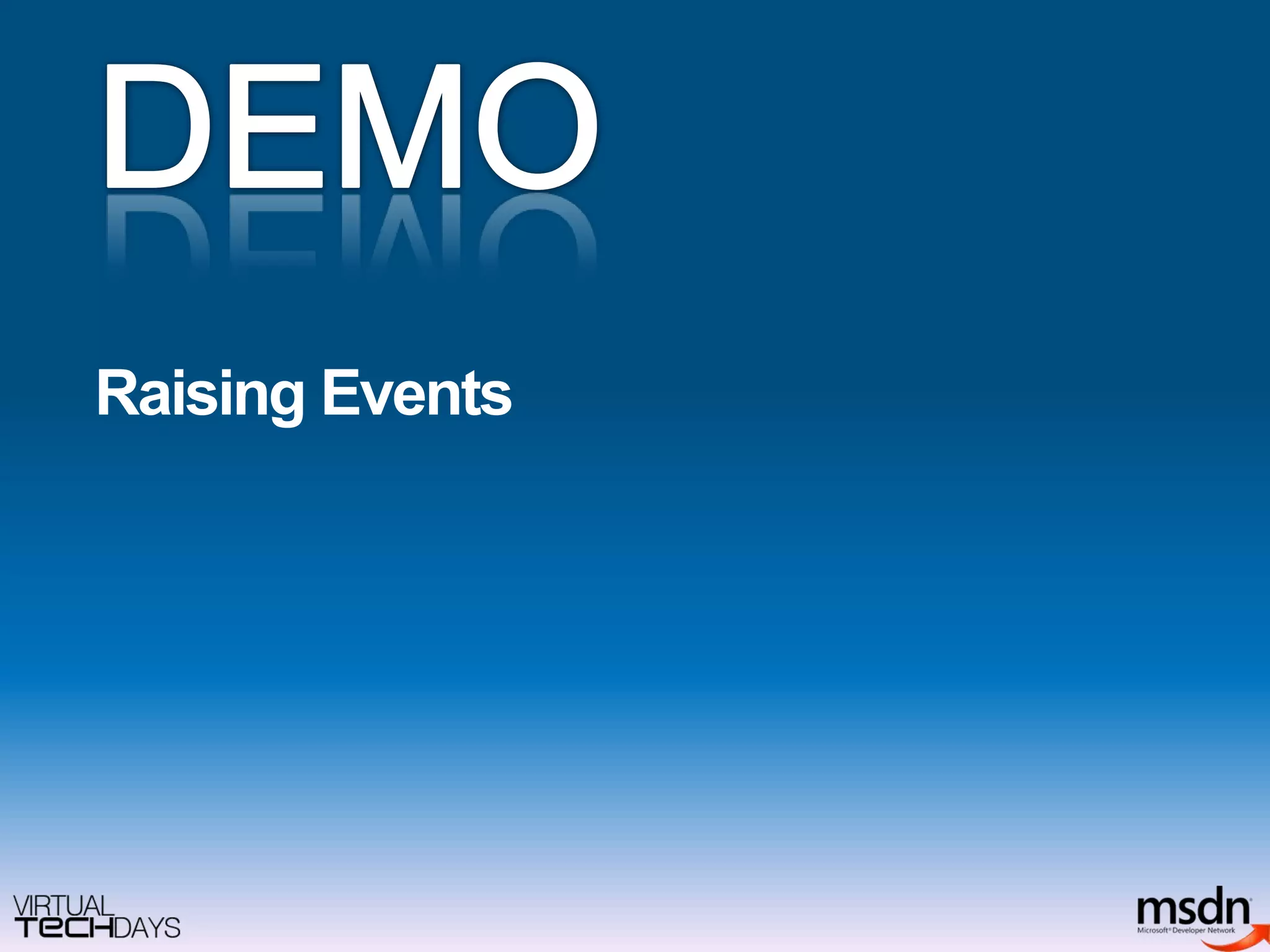 Raising EventsDEMO