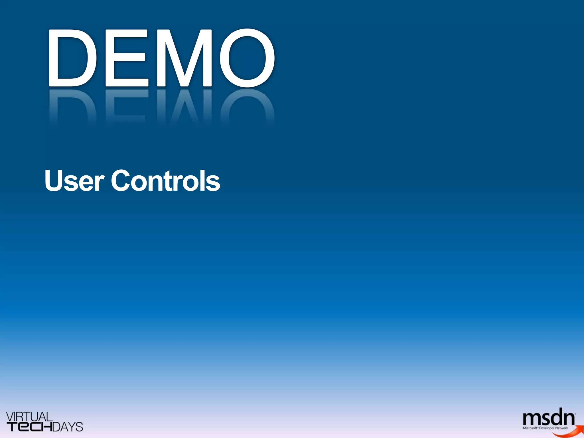 User ControlsDEMO