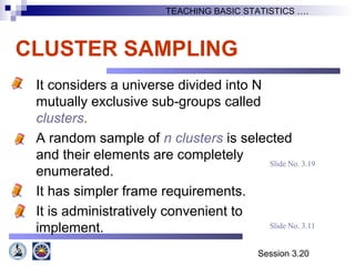 Introduction to basic concept in sampling and sampling techniques | PPT