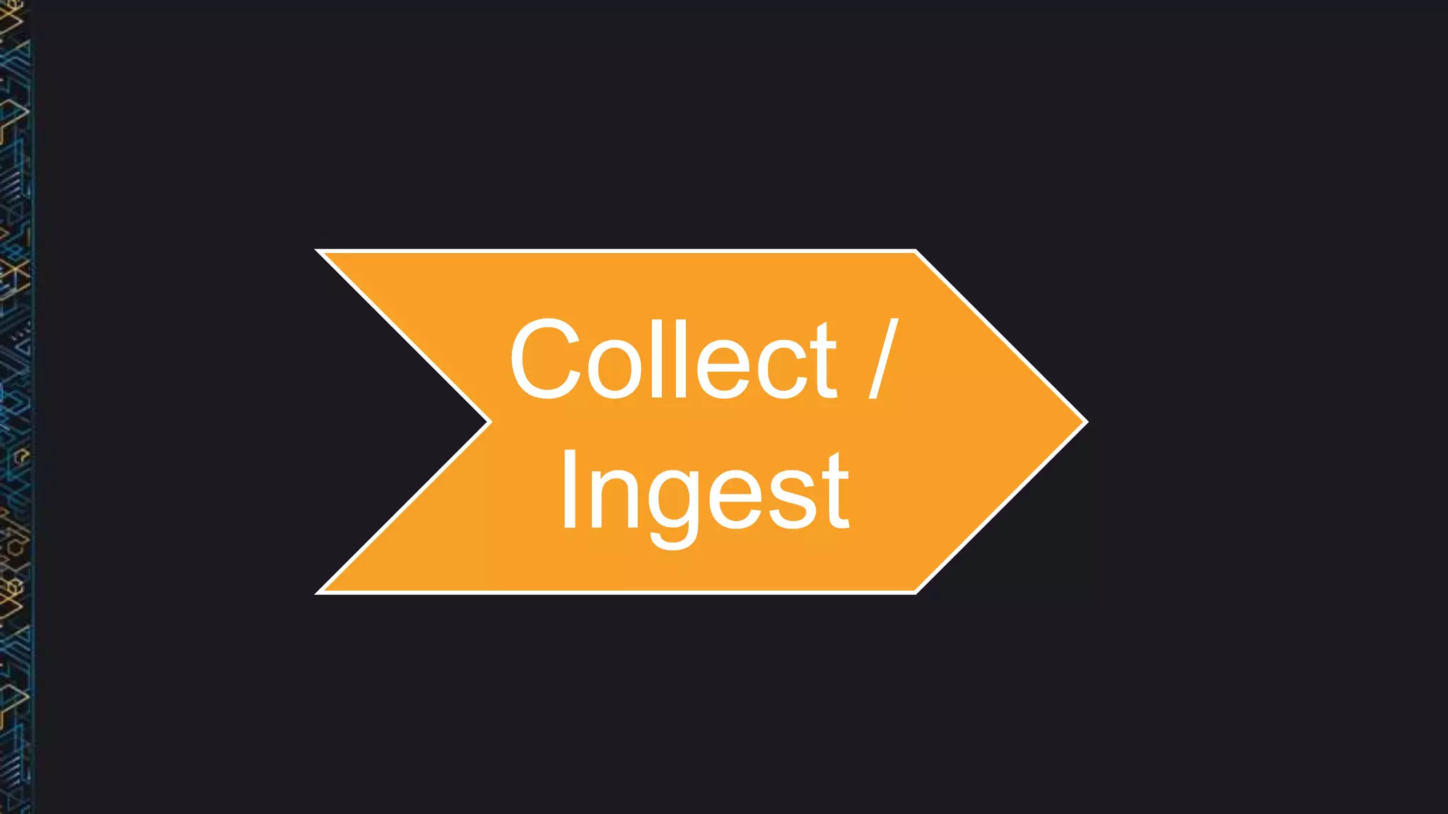 Collect /
Ingest
 