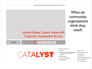 Nonprofit Organizational Capacity Building | PDF