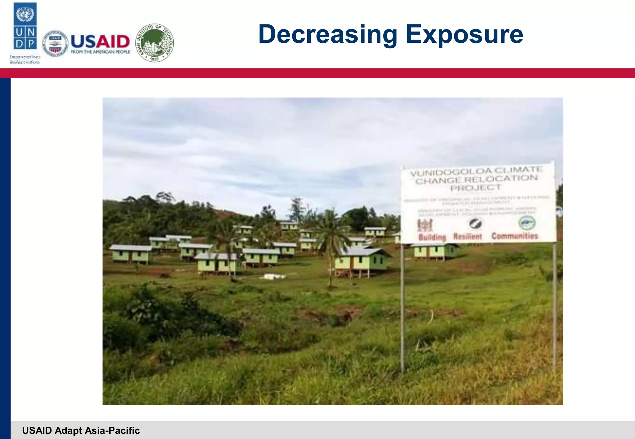 USAID Adapt Asia-Pacific
Decreasing Exposure
 