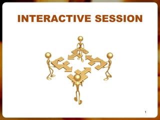 INTERACTIVE SESSION




                      1
 
