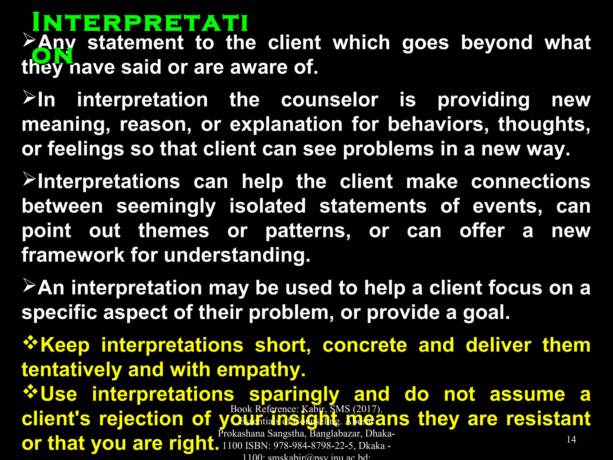 Basic Counseling Skills | PPT