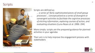 Implementation of spatial group model building sessions