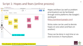 Implementation of spatial group model building sessions