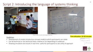 Implementation of spatial group model building sessions