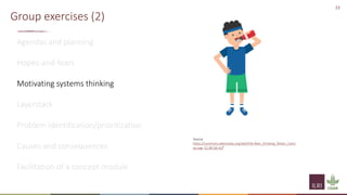 Implementation of spatial group model building sessions