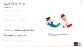 Implementation of spatial group model building sessions