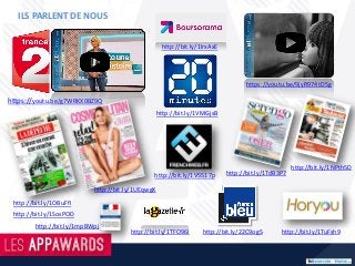 ILS PARLENT DE NOUS
https://youtu.be/g7WRKX0BZ9Q
http://bit.ly/1lrxAxE
http://bit.ly/1OBuFfI
http://bit.ly/1TFO96I
http://bit.ly/1mpBWpj
http://bit.ly/1TdB3P7
https://youtu.be/9jyR974tD5g
http://bit.ly/1NPth5D
http://bit.ly/1TuFsh9http://bit.ly/22C9og5
http://bit.ly/1V5517p
http://bit.ly/1SosPOD
http://bit.ly/1UEqwgX
http://bit.ly/1VMGjsB
 