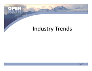Industry Trends
 