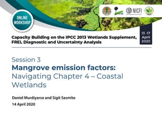 Mangrove emission factors: Navigating chapter 4 - coastal wetlands