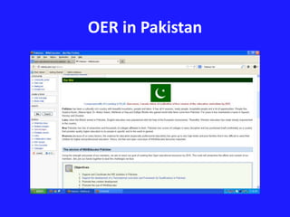 OER in Pakistan 
 