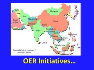OER Initiatives… 
 