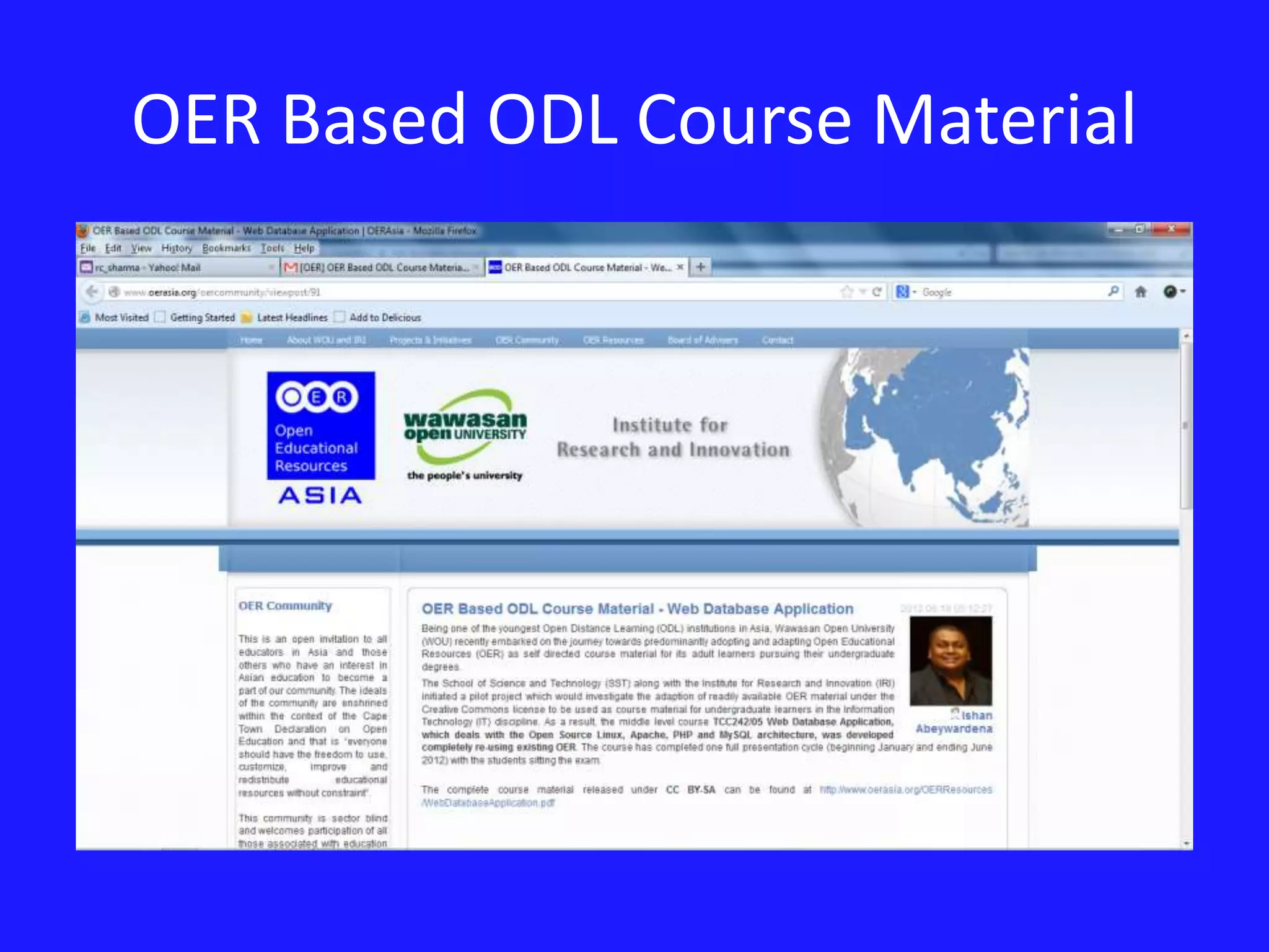 OER Based ODL Course Material