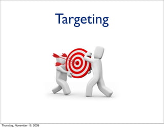 Targeting




Thursday, November 19, 2009
 