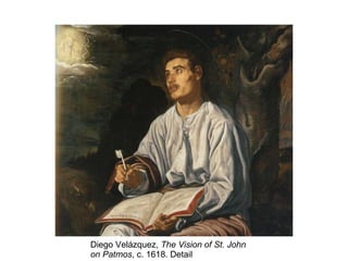 Diego Velázquez,  The Vision of St. John on Patmos , c. 1618. Detail 