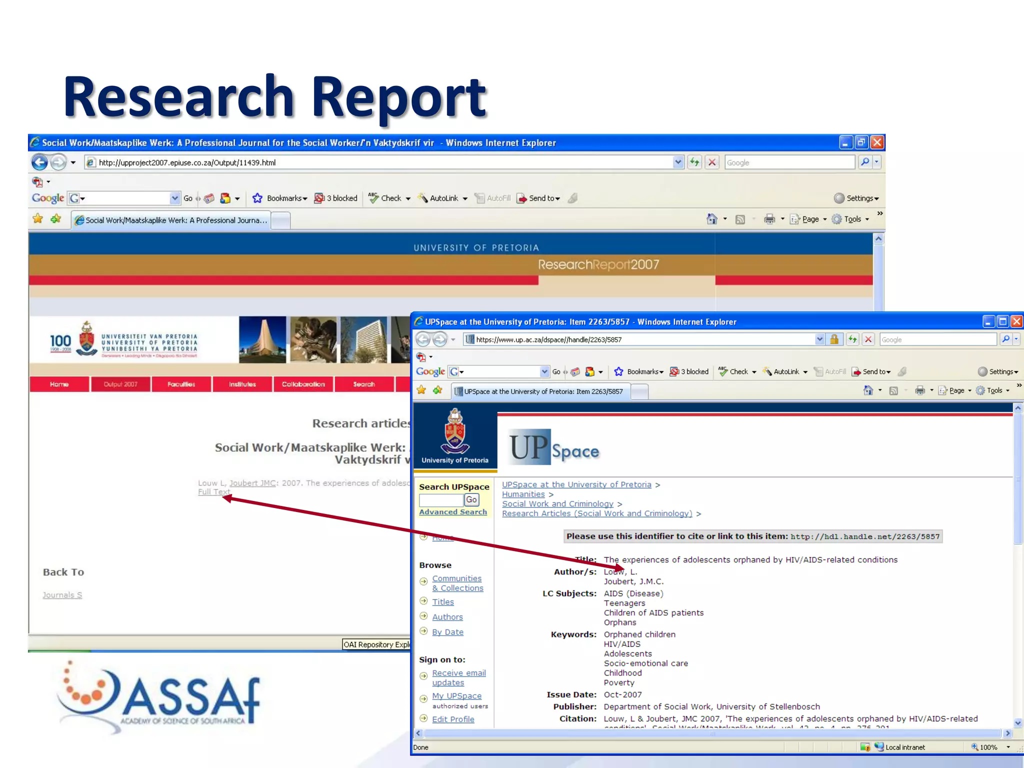 Research Report
 