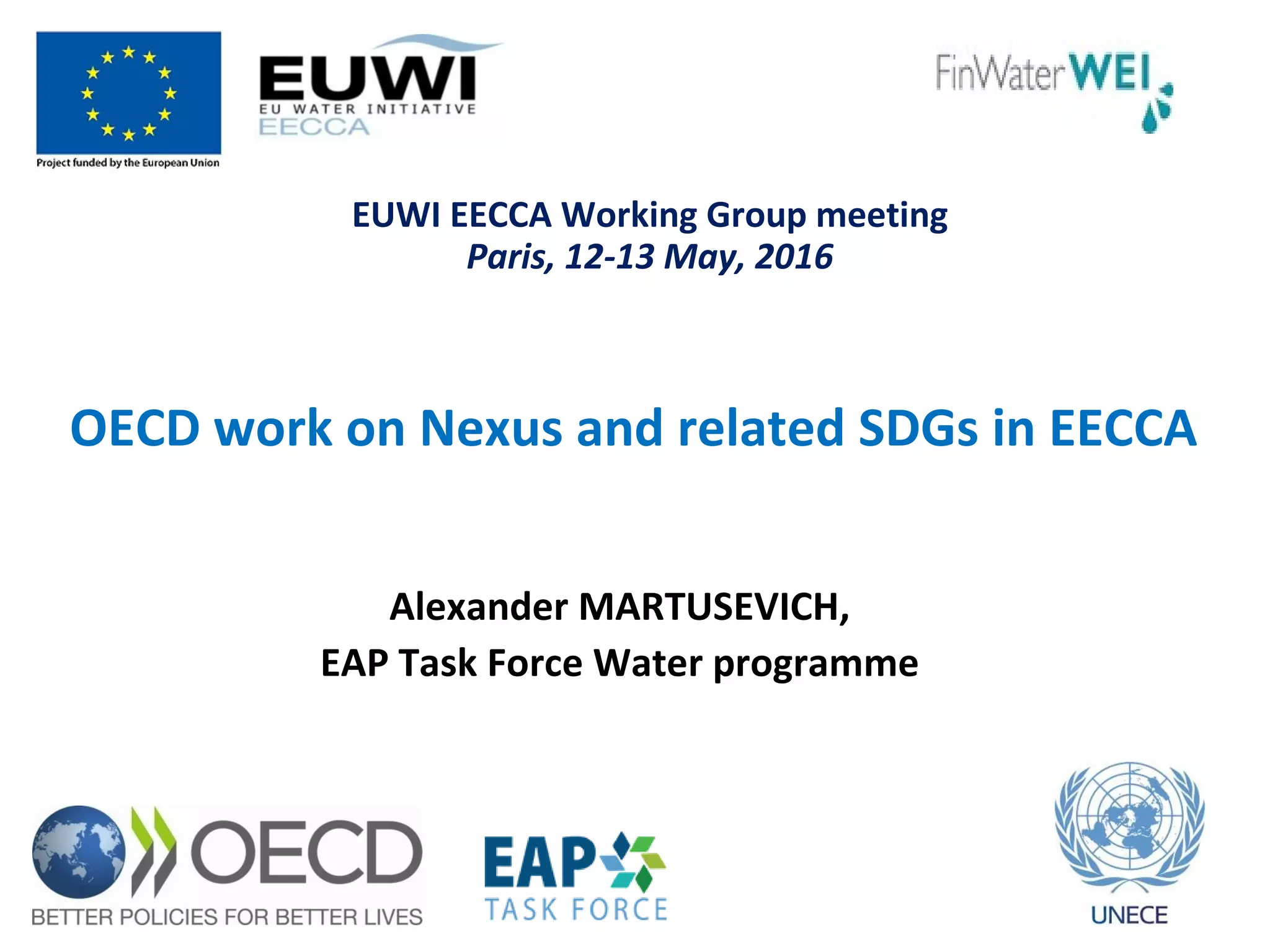 OECD work on Nexus and related SDGs in EECCA PPT