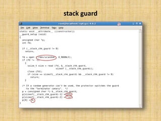 stack guard
 