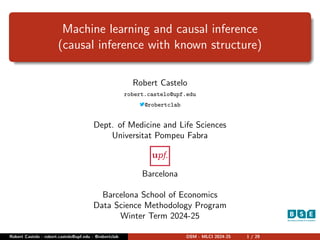 Machine Learning and Causal Inference with Known Structure: Graphical ...