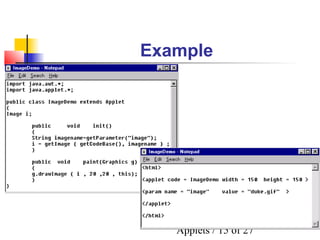 Applets / 15 of 27
Example
 