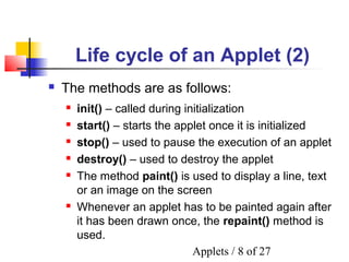 Session4 applets | PPT
