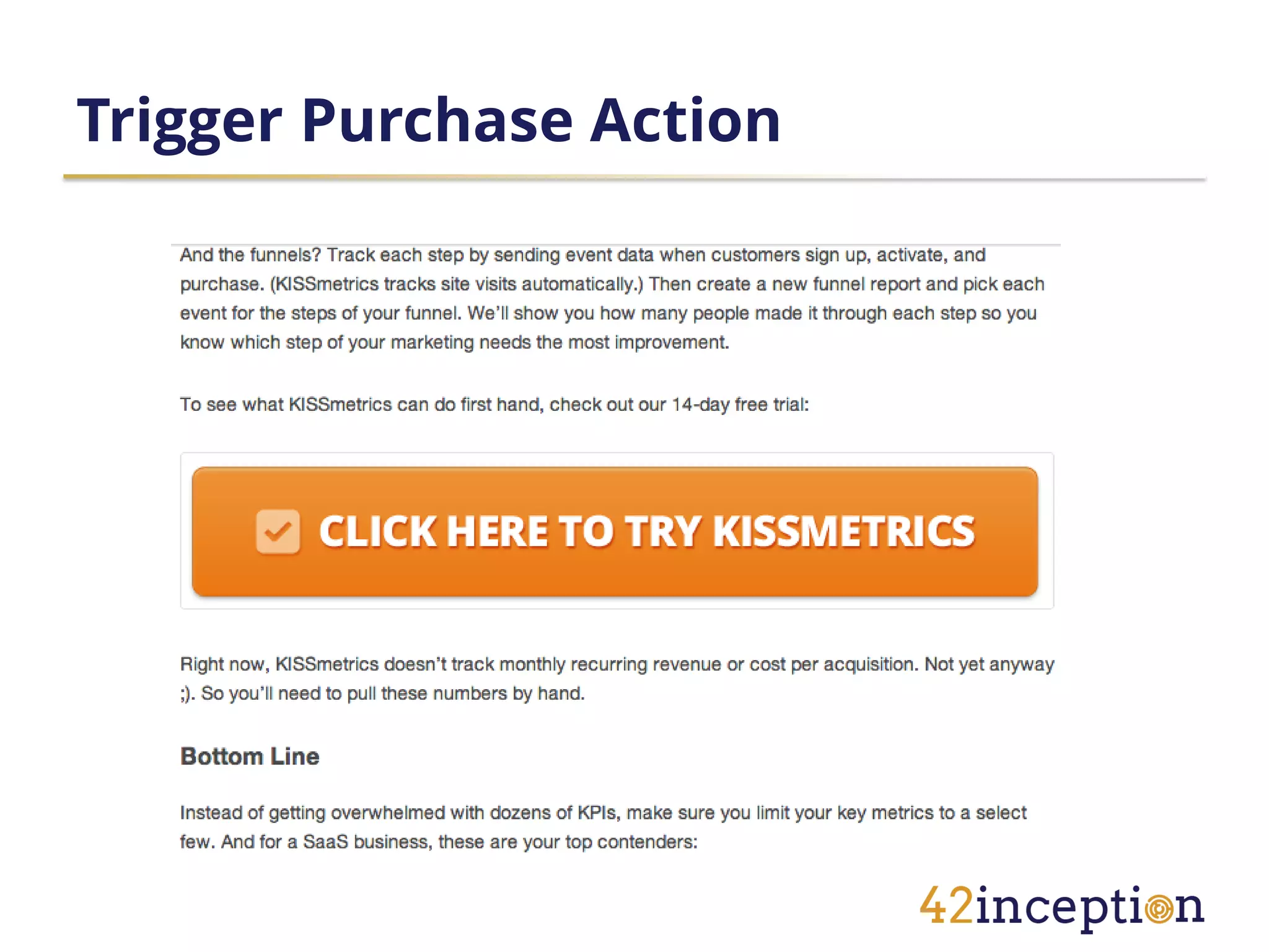 Trigger Purchase Action
 