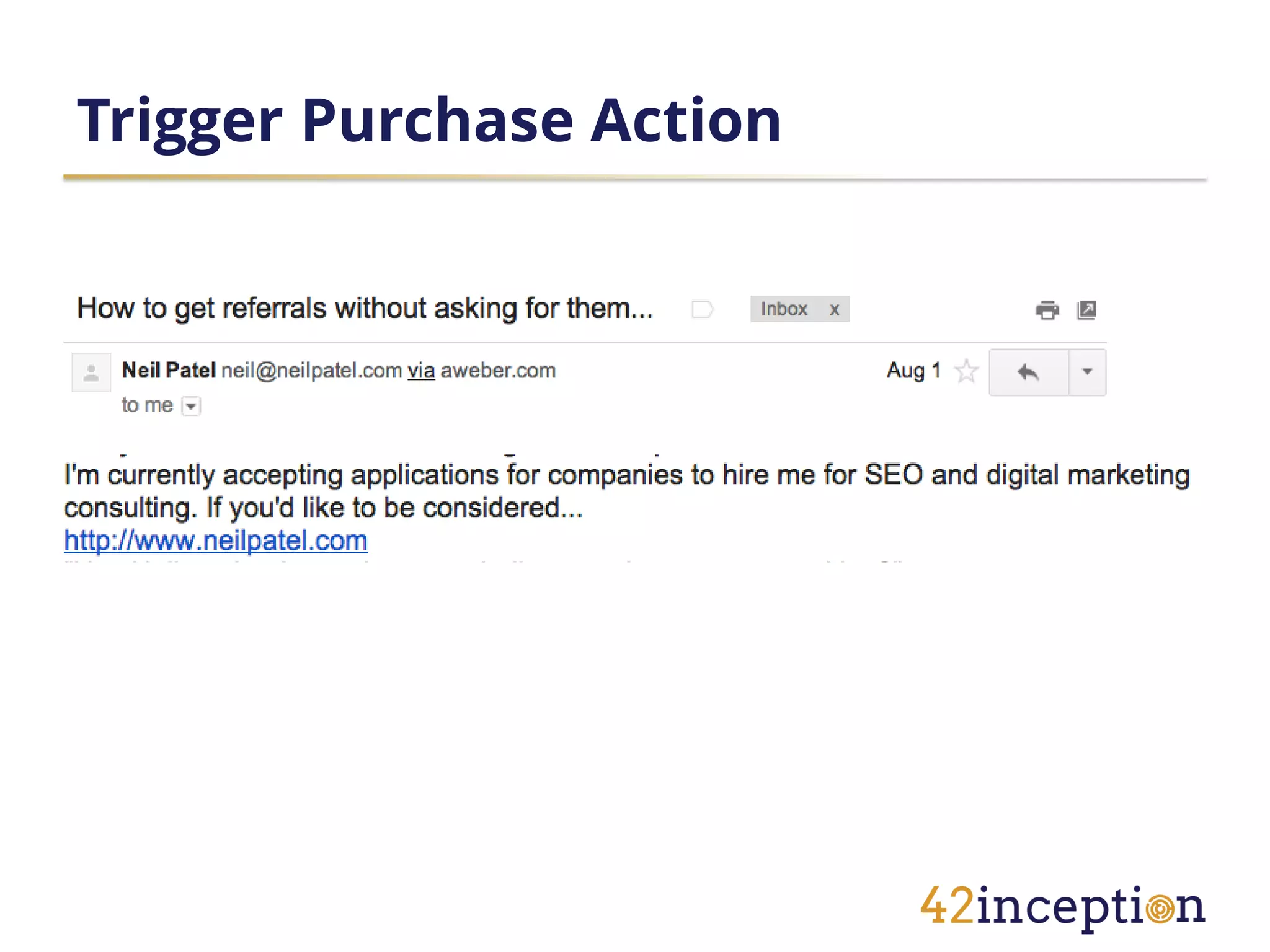 Trigger Purchase Action
 