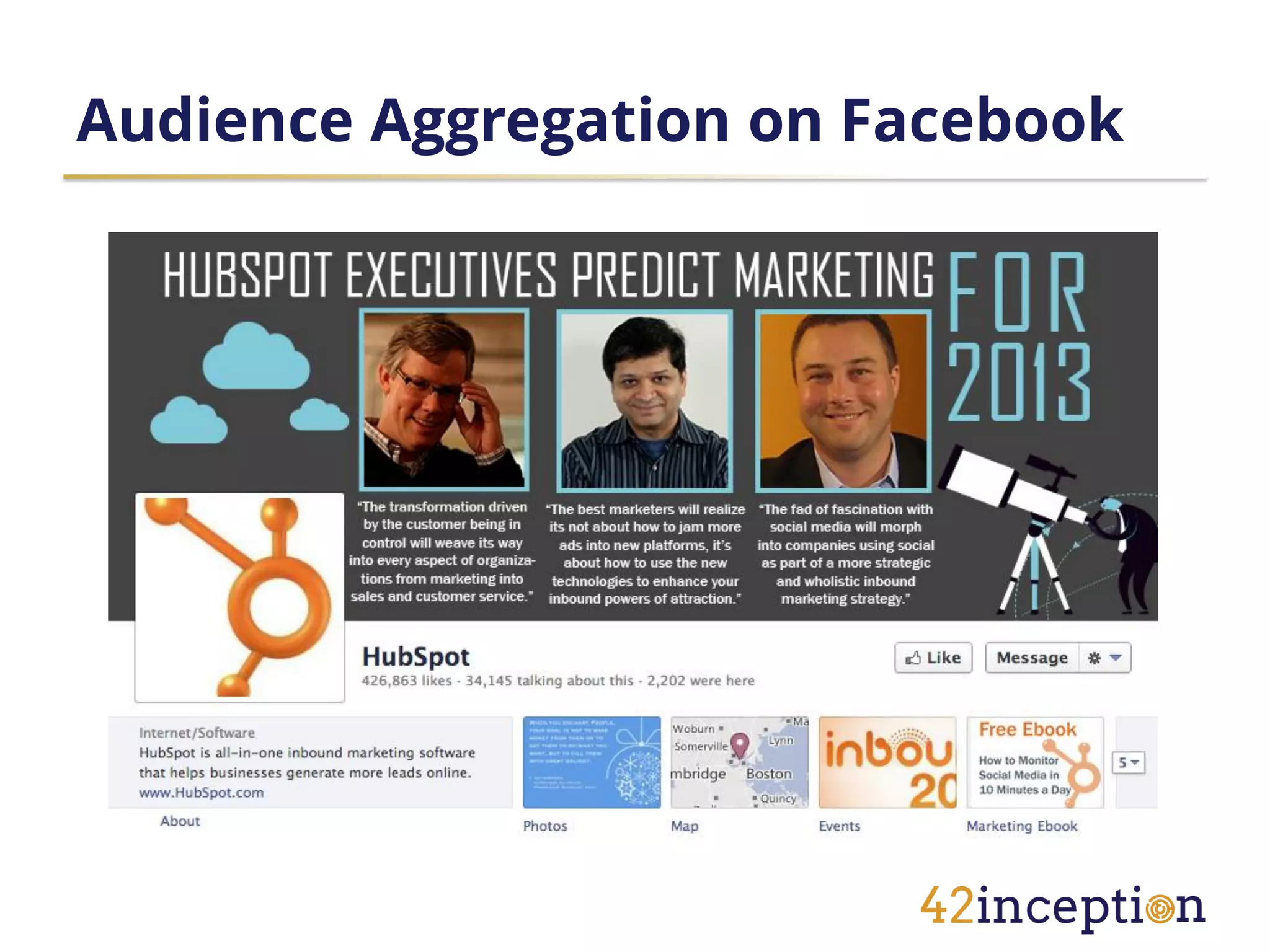 Audience Aggregation on Facebook
 