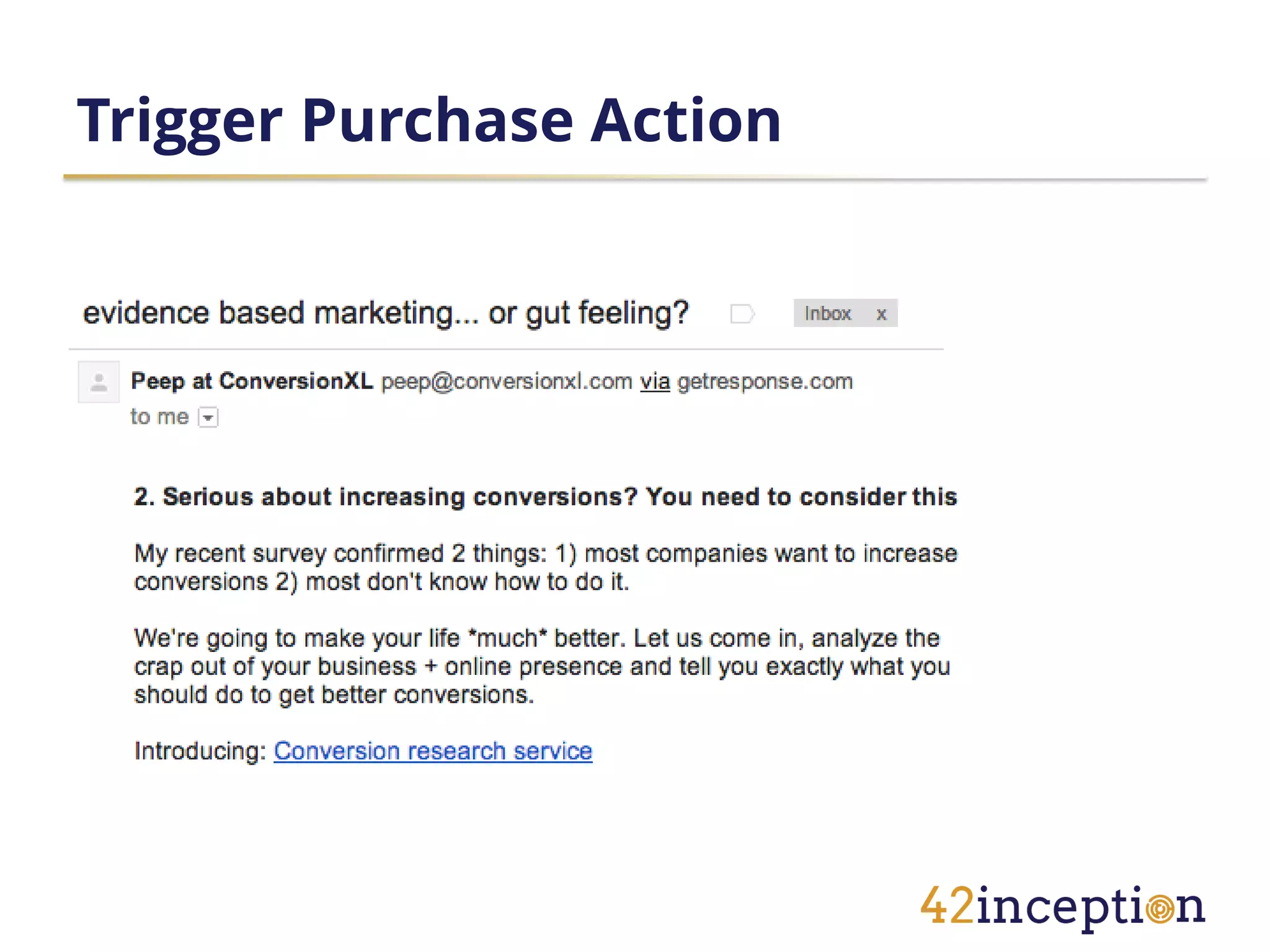 Trigger Purchase Action
 