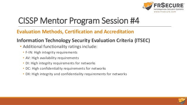 Slide Deck Session 4 Frsecure Cissp Mentor Program 2017