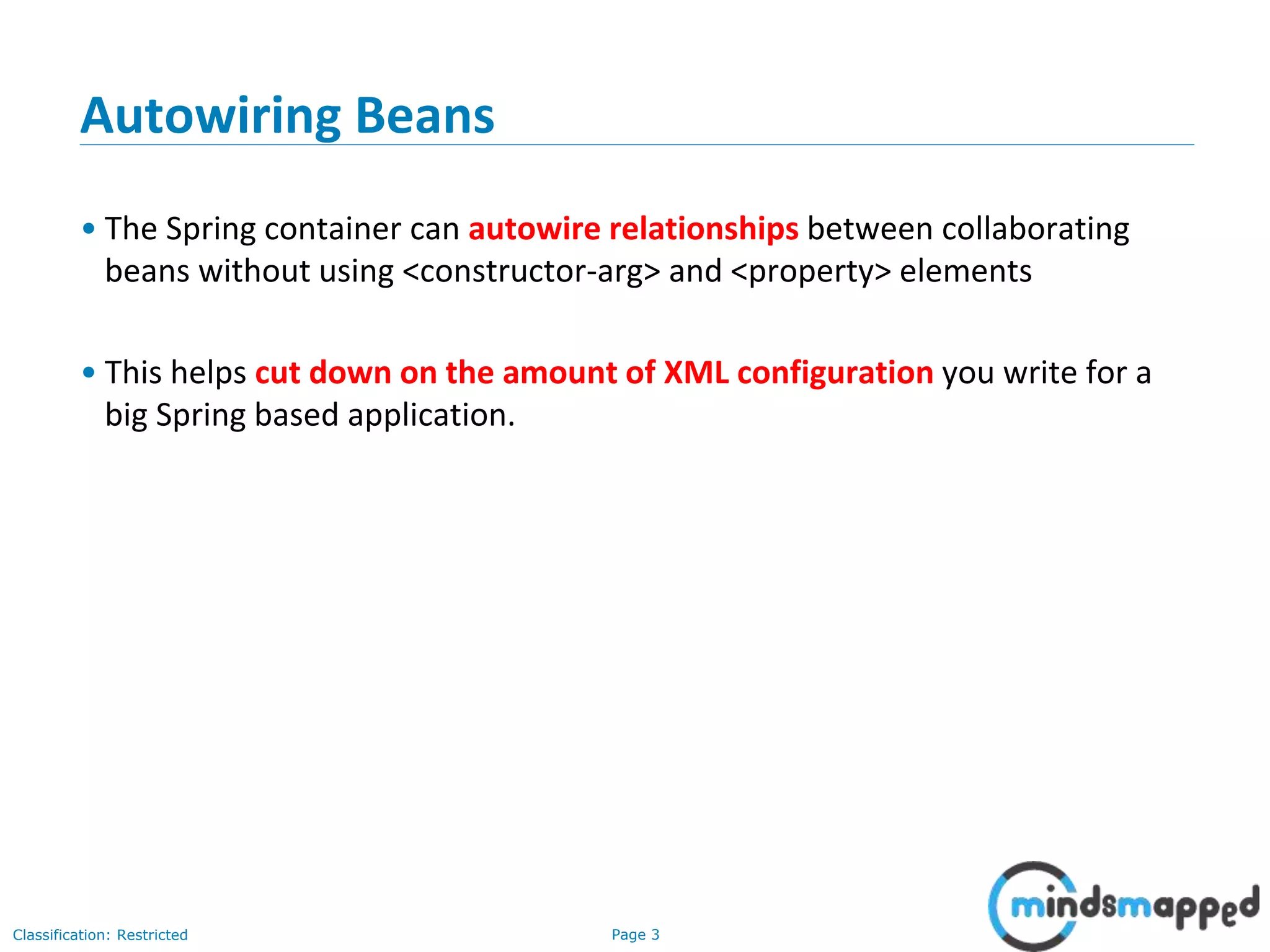 Session 44 - Spring - Part 2 - Autowiring, Annotations, Java based ...