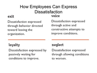 How Employees Can Express Dissatisfaction 