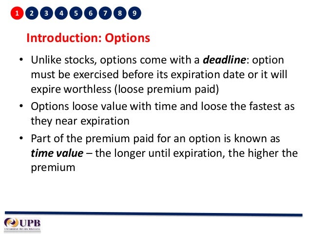 Percentage stock options expire worthless