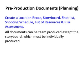 Promotional Video - Pre Production | PPT