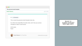 RULE II:
CHAU CHUỐT
MỖI BÀI VIẾT
 