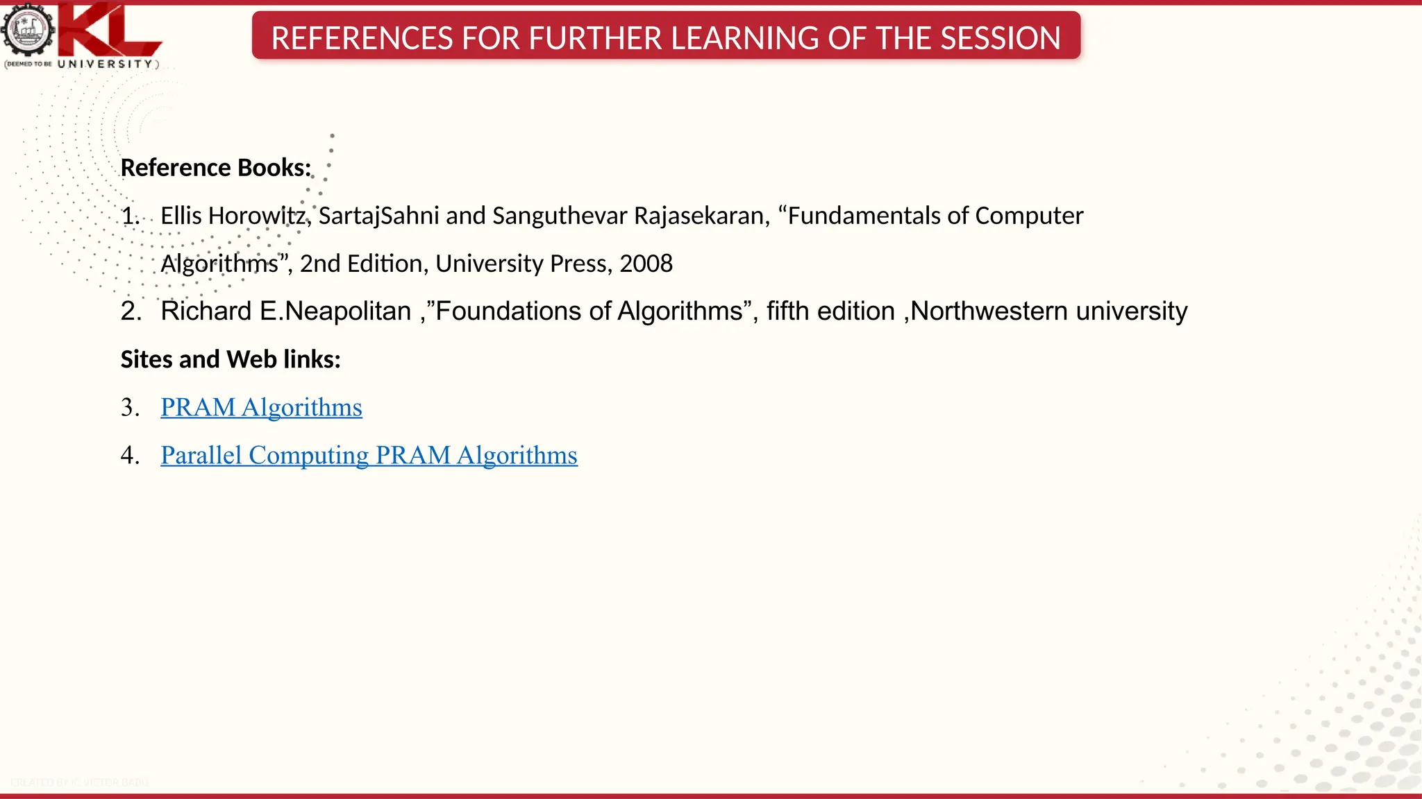 Design and analysis of algorithms-PRAM Alg | PPT