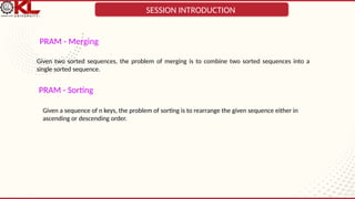 Design and analysis of algorithms-PRAM Alg | PPT