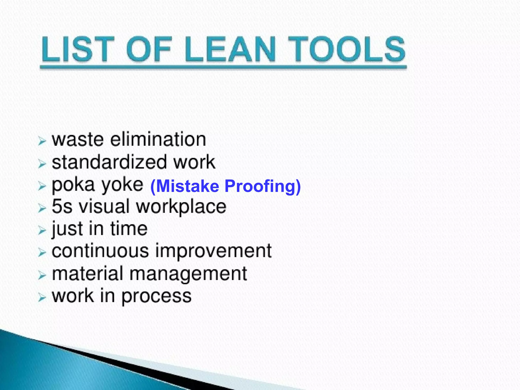 VGD@IIPM
(Mistake Proofing)
 