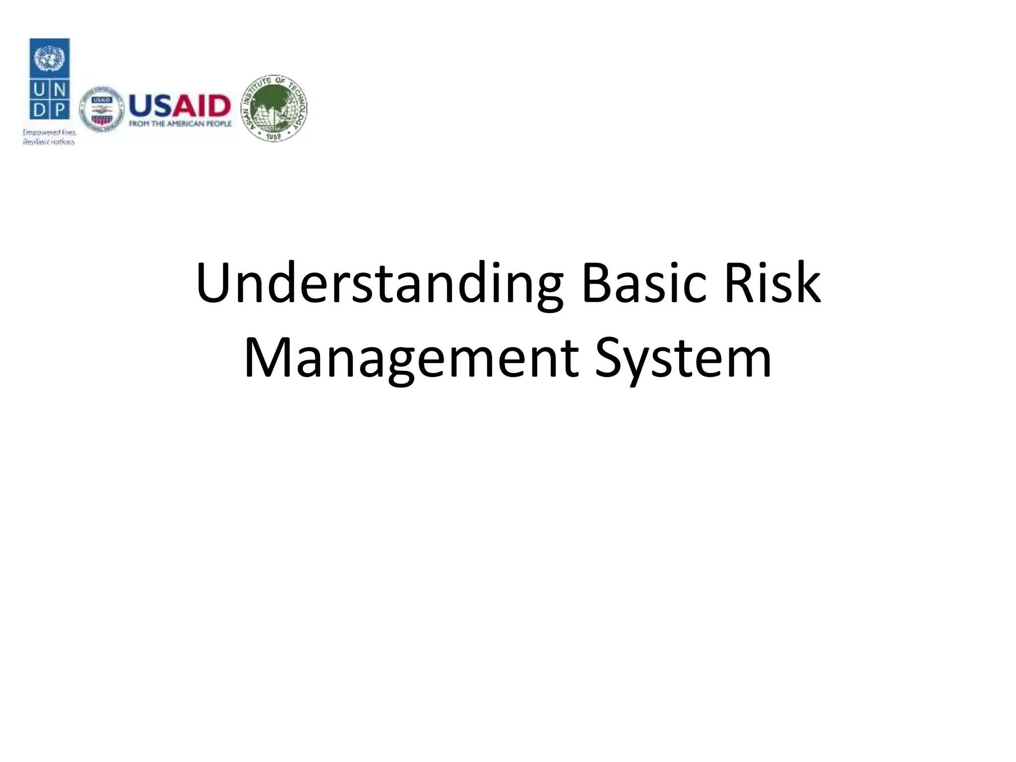 Understanding Basic Risk Management System - Session 5 Managing Project ...