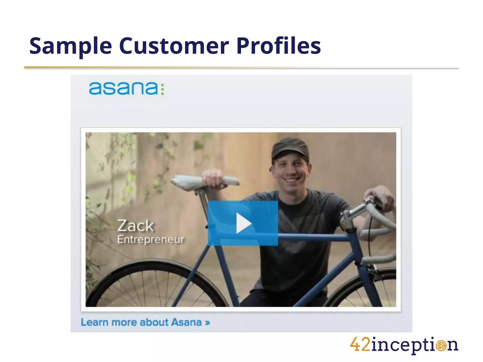 Sample Customer Profiles
 