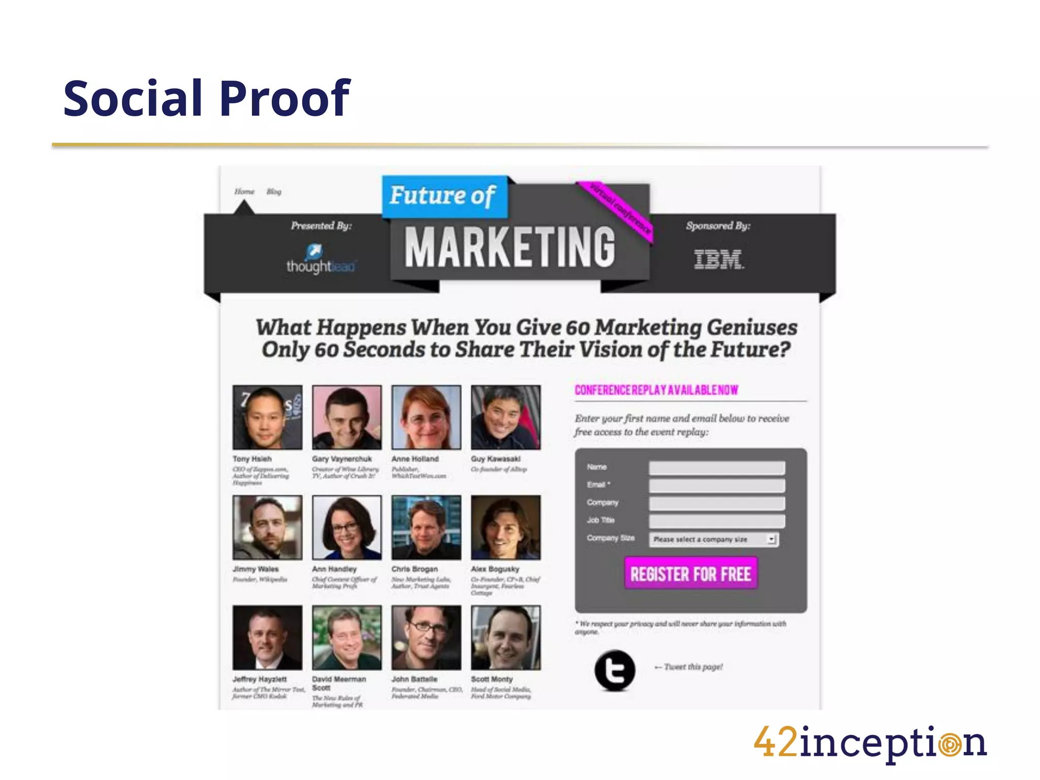 Social Proof
 